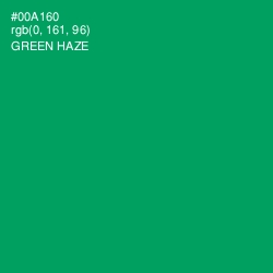 #00A160 - Green Haze Color Image